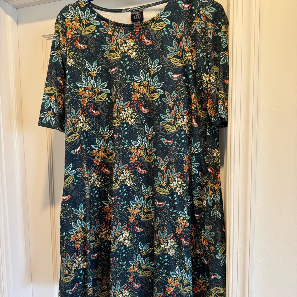 Agnes and Dora Floral Short Sleeve Dress